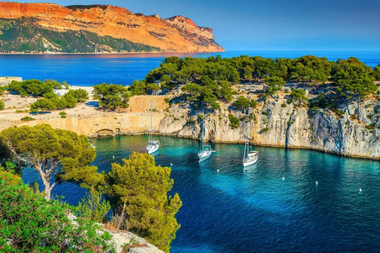 Calanques de Port Pin bay in Cassis near Marseille, France
