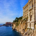 Monaco and Monte Carlo principality. Sea view, Oceanographic museum