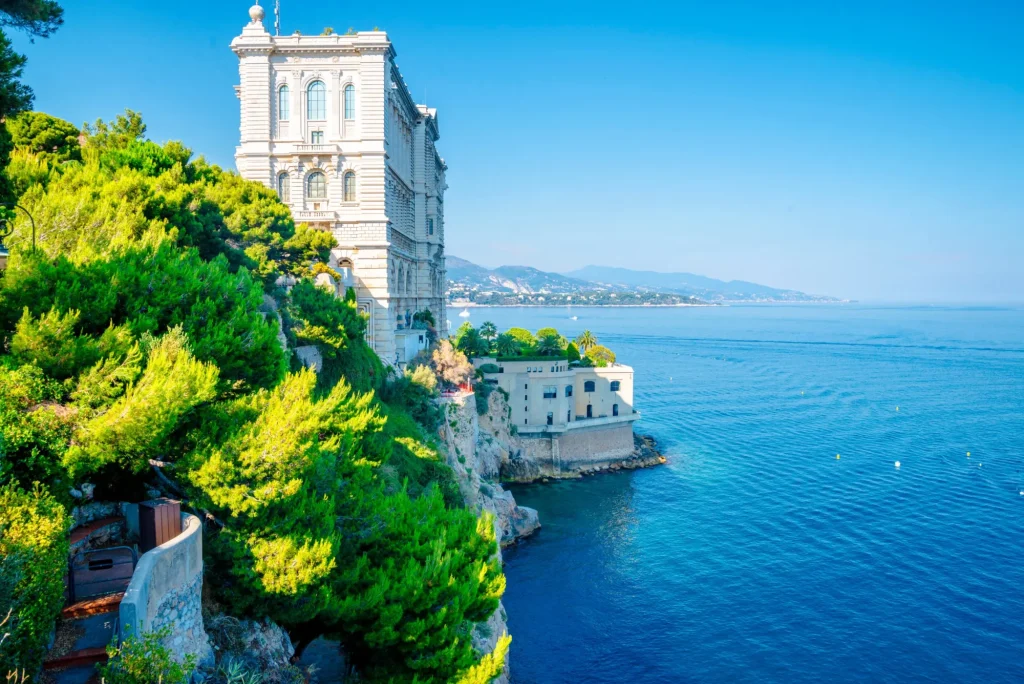 Side of Oceanographic Institute museum in Principality of Monaco
