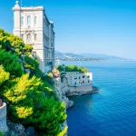Side of Oceanographic Institute museum in Principality of Monaco