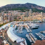 Monaco Port Sunset view