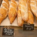 Breads in the bakery in Paris, France
