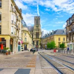 Architecture of Reims, a city in the Champagne-Ardenne region of France.